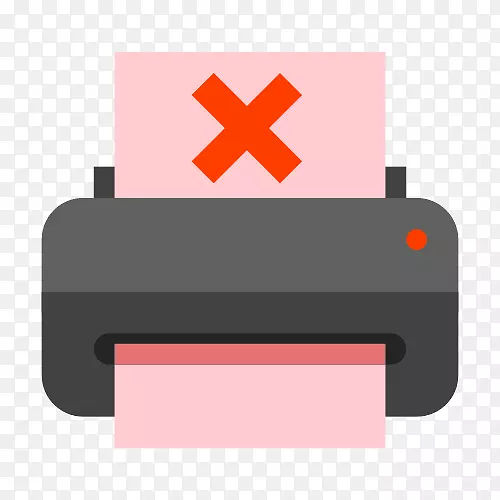 纸电脑图标打印机字体打印机