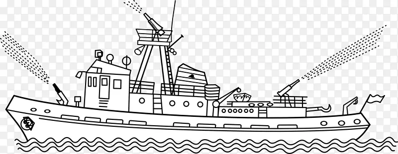 消防船-货船-船