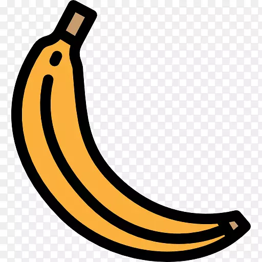 香蕉松饼素食美食剪贴画-香蕉