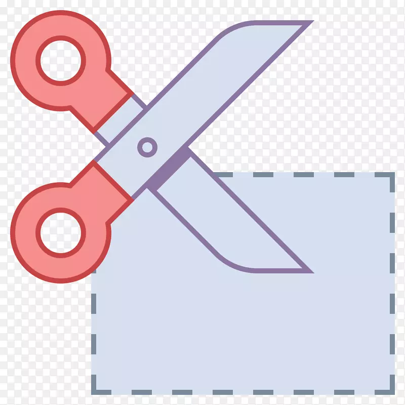 电脑图标剪刀直角三角形剪刀