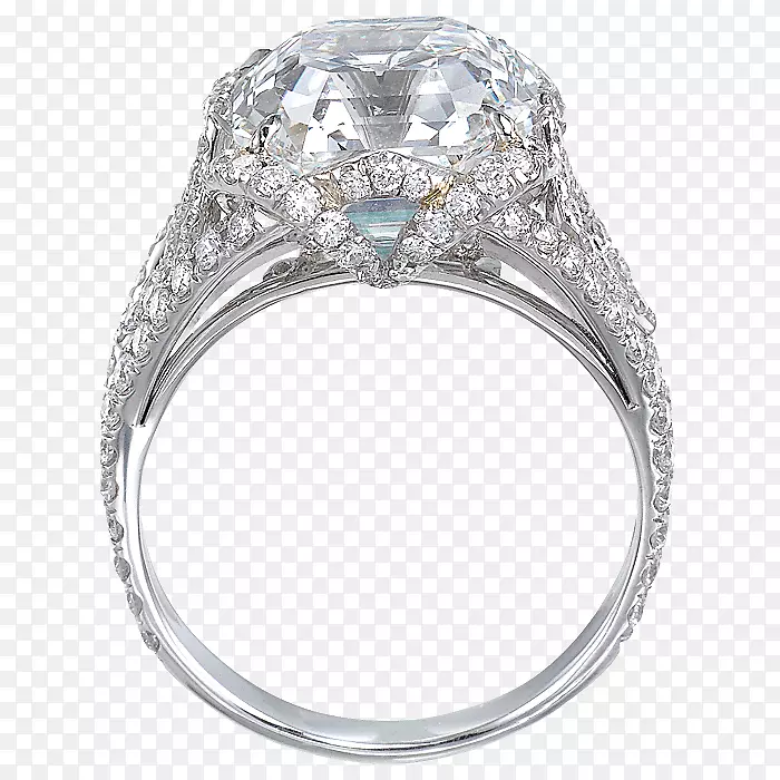 订婚戒指，结婚戒指，蓝宝石戒指