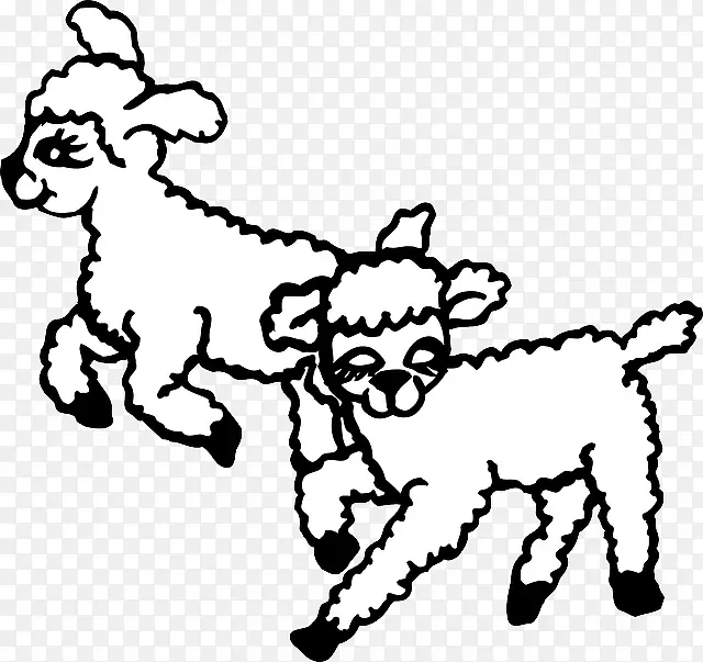 黑头波斯羊电脑图标牲畜剪贴画