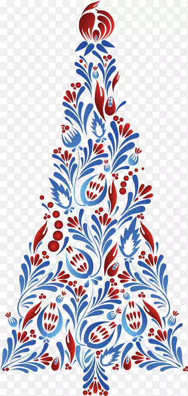 Ded Moroz圣诞新年树-圣诞节
