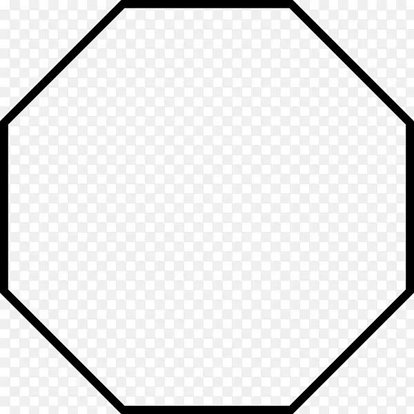 规则多边形八角形二维空间形状