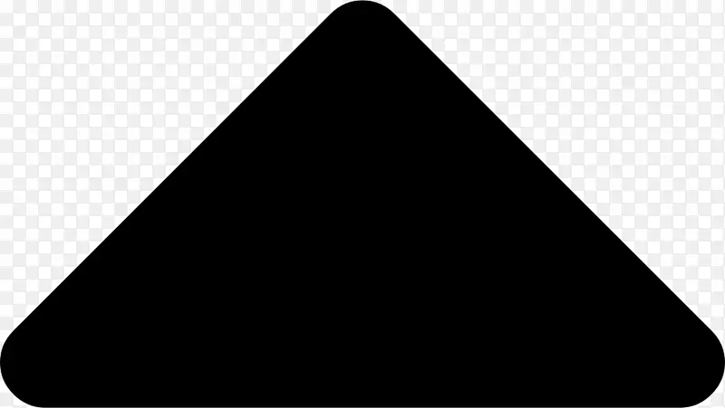 黑色三角形箭头电脑图标.三角形