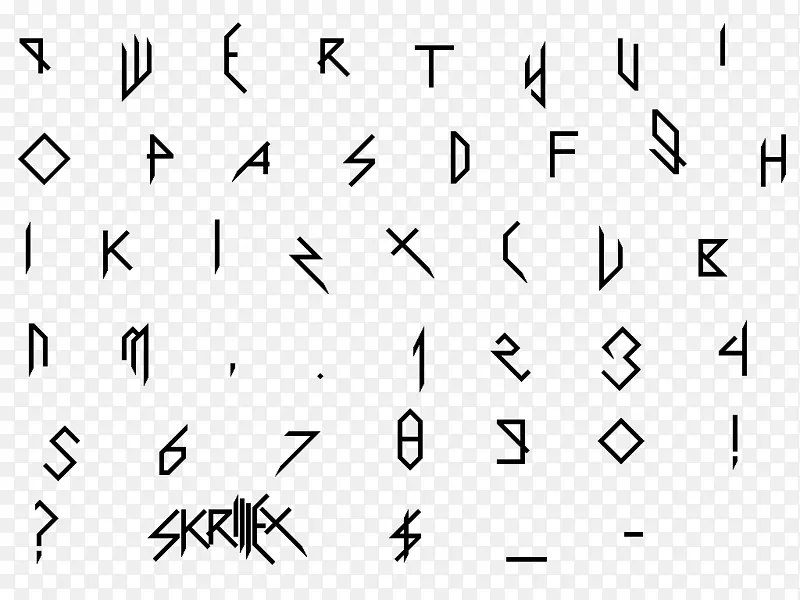班加朗字母徽标字体-字体