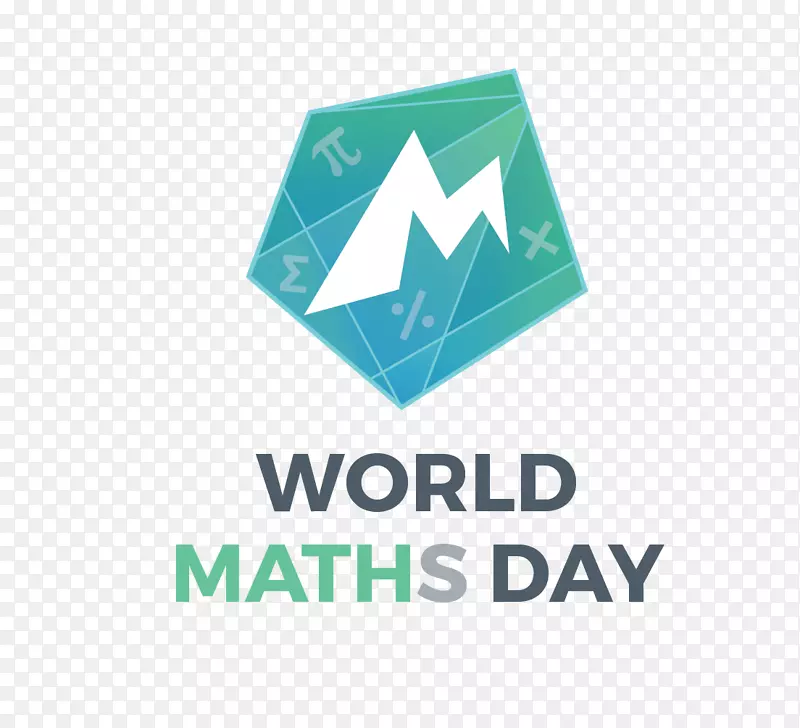 世界数学日红丝带世界艾滋病日标志-数学
