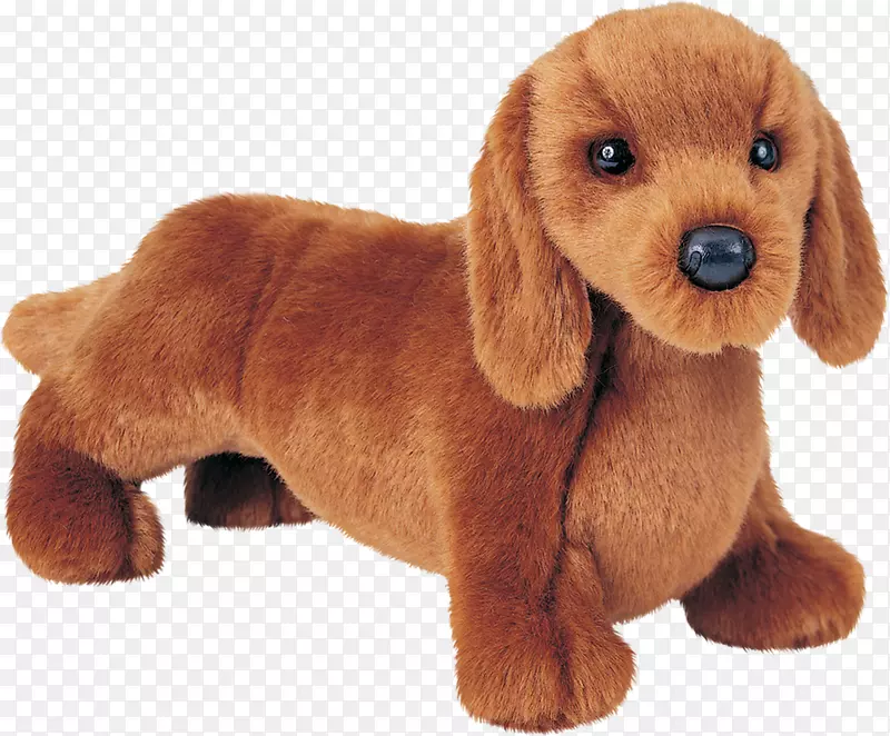 达克斯犬，约克郡小狗，吉娃娃，毛绒动物和可爱的玩具-小狗