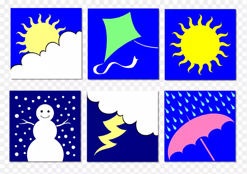 天气季节雨夹子艺术-天气