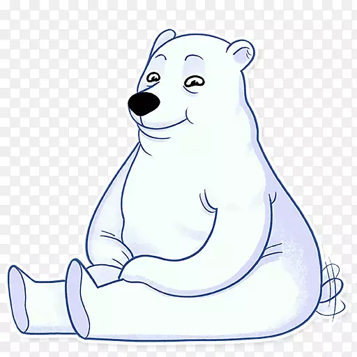 北极熊胡须犬科剪贴画北极熊