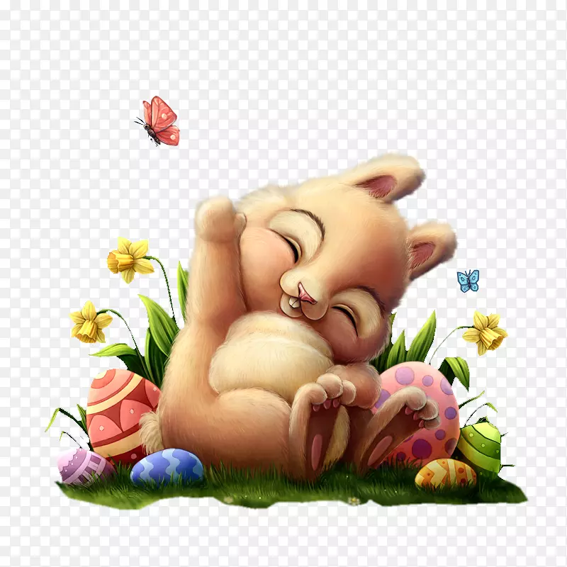 复活节兔子复活节彩蛋艺术-复活节
