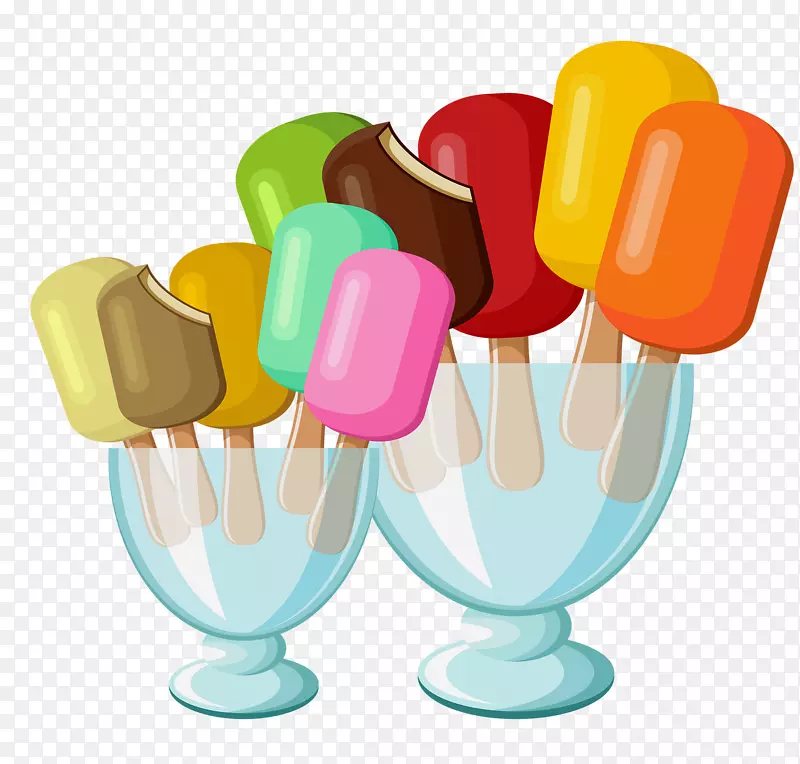 冰淇淋棒棒糖奶昔调色板棒棒糖