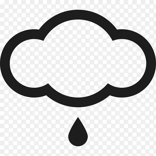 天气预报雨天和气候电脑图标-天气