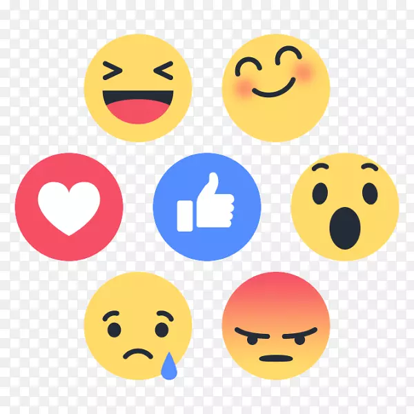 像按钮Facebook公司这样的表情。笑脸书