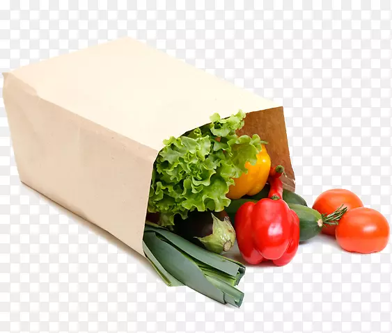 蔬菜购物袋和手推车存货摄影杂货店-蔬菜