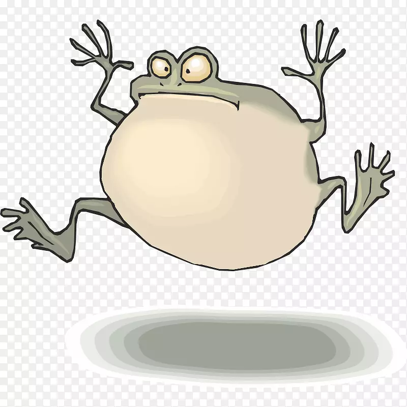 克米特青蛙动画青蛙跳跃比赛剪贴画-青蛙