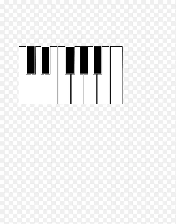 音乐键盘钢琴字体钢琴