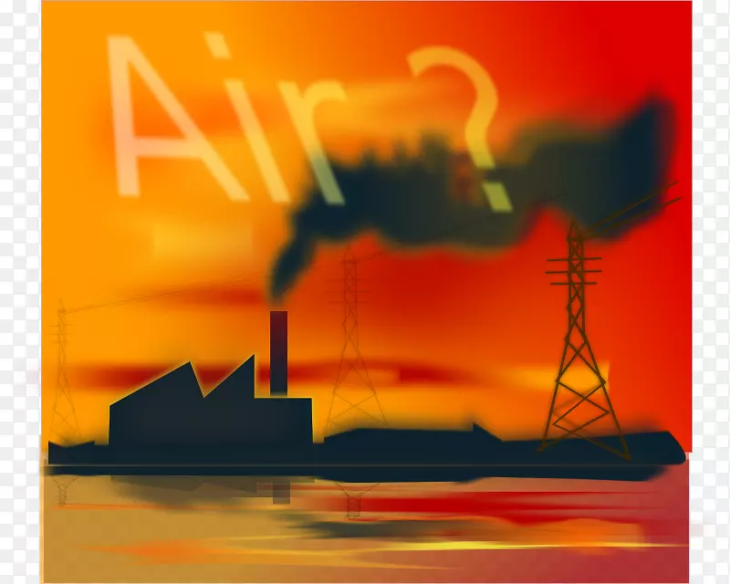 空气污染、水污染、大气地球剪辑艺术