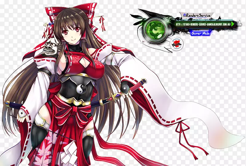 朱红魔鬼神秘广场的化身-桌面壁纸，reimu hakurei miko