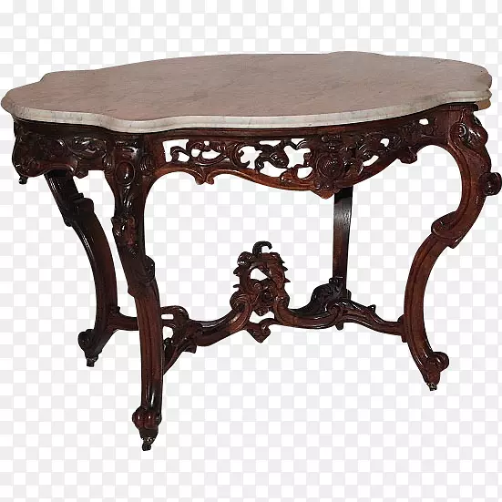 19世纪50年代的古董家具-桌子