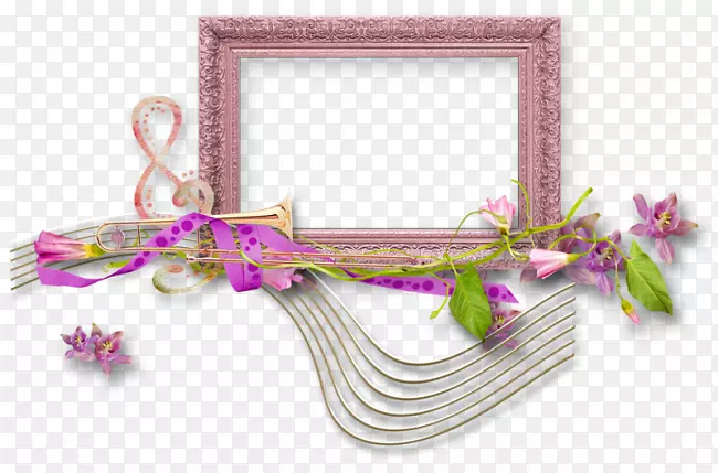音乐音符花卉设计.音符