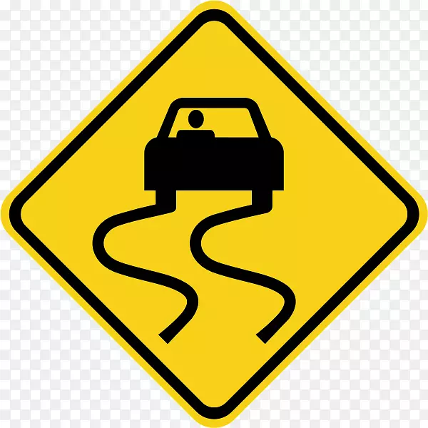 交通标志道路警告标志湿式地面标志-道