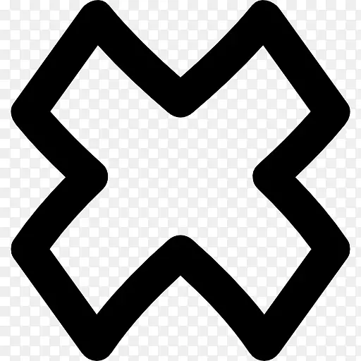 x标记计算机图标交叉