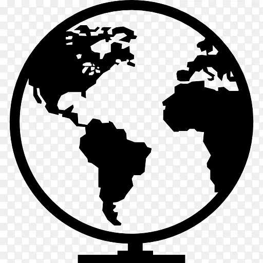 地球世界全球计算机图标-地球