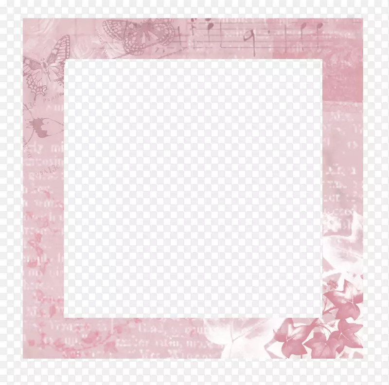 相框矩形粉红m刷图案