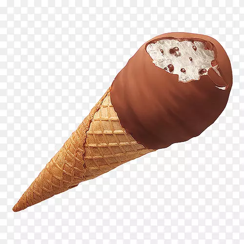 巧克力冰激凌圆锥形墙心形冰淇淋