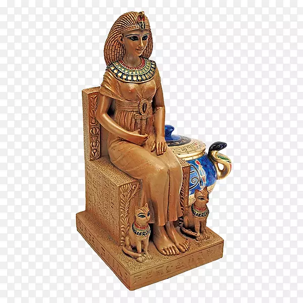 古埃及安东尼和克利奥帕特拉雕塑雕像-埃及