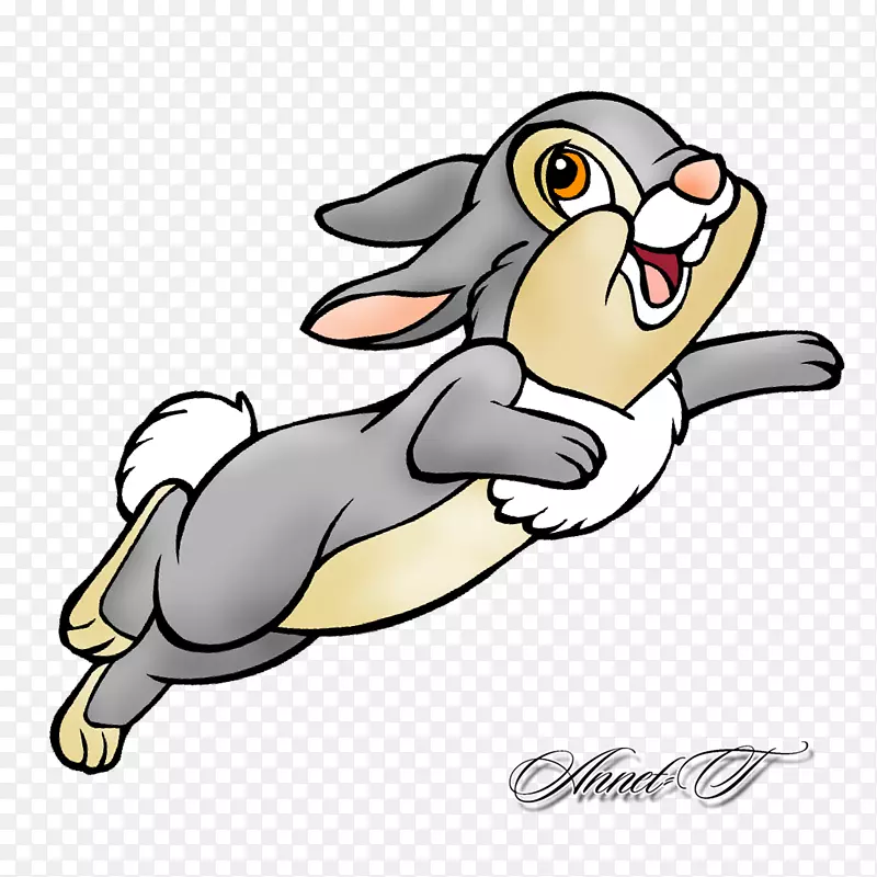 猛击兔表演跳跃剪贴画-兔子