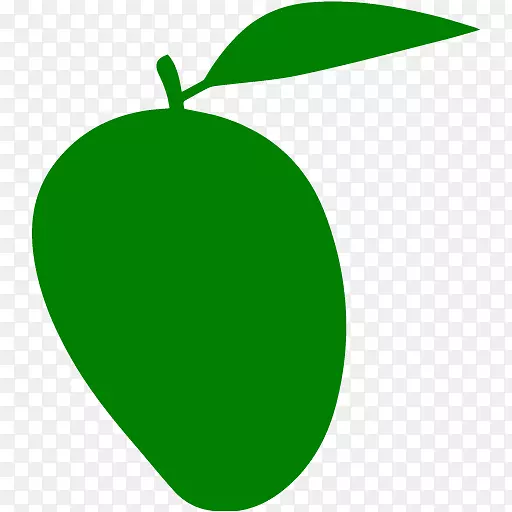 芒果电脑图标绿色水果剪辑艺术-芒果