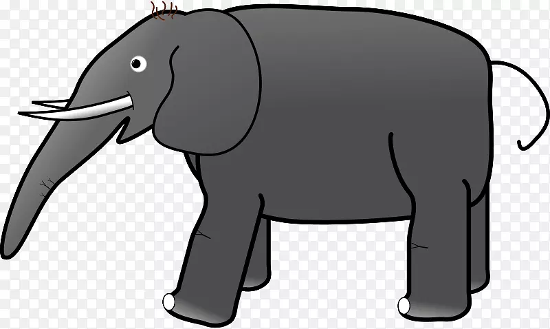 非洲象印度象剪贴画-象