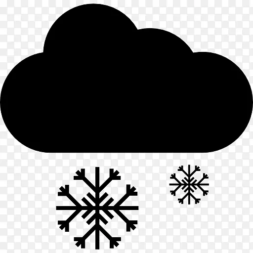 雪花电脑图标符号云雪