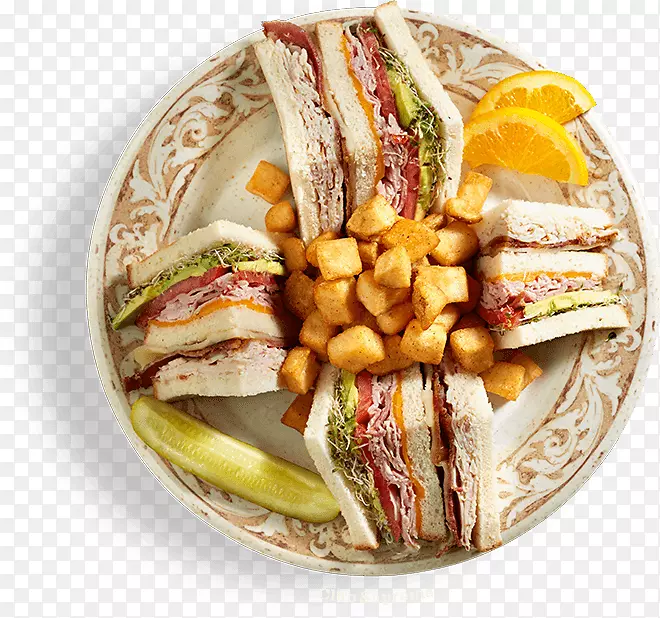 素食美食早餐俱乐部三明治鸡蛋三明治素食汉堡早餐