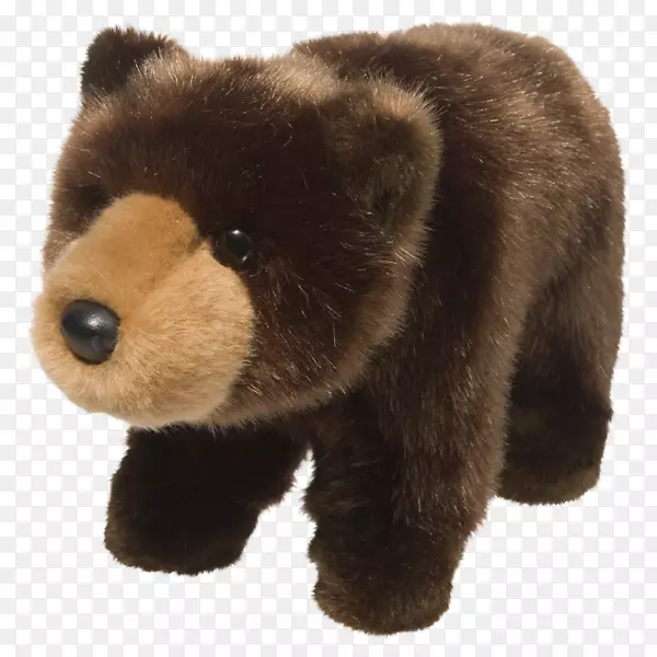灰熊毛绒玩具&可爱的玩具棕熊