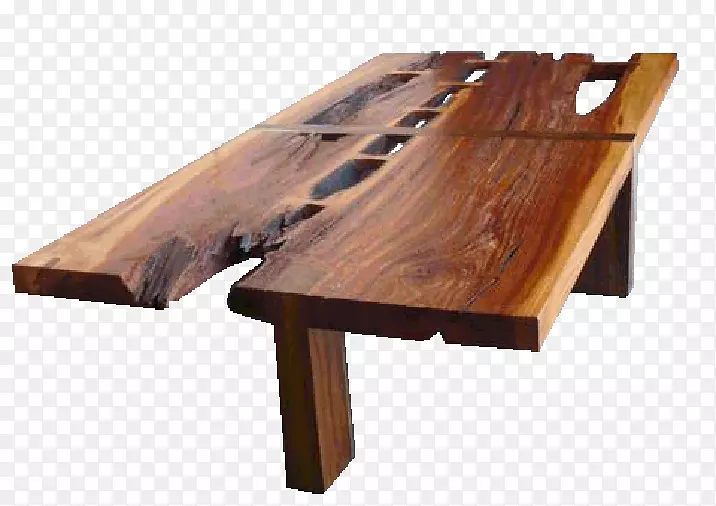 咖啡桌边缘硬木桌