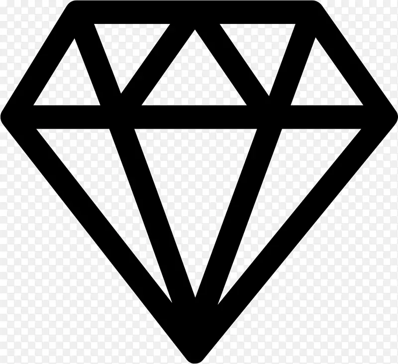 计算机图标钻石符号-钻石