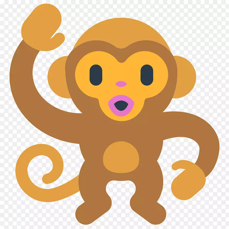 猴子表情老虎剪贴画-猴子