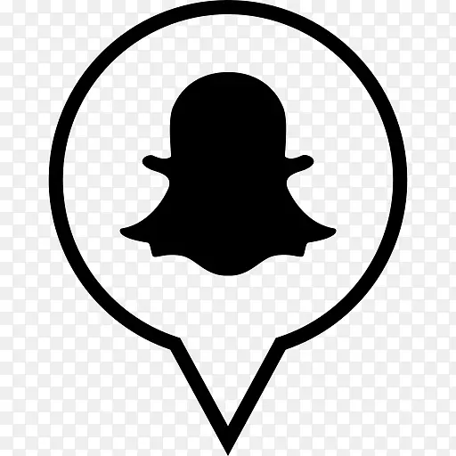电脑图标社交媒体Snapchat-社交媒体