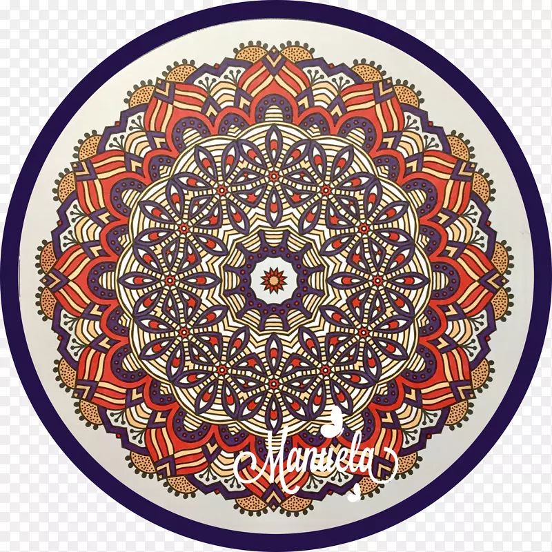 曼达拉着色书(kleurplaat rangoli chakra-)