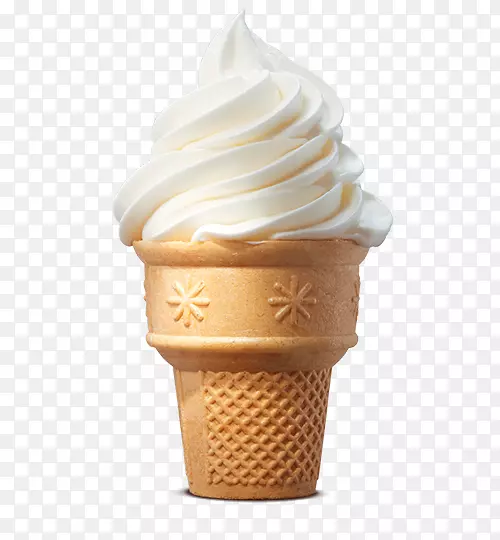 冰淇淋圆锥形圣代奶昔汉堡包-冰淇淋
