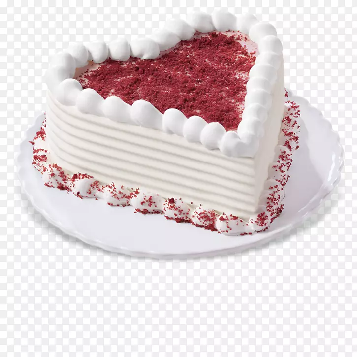冰淇淋蛋糕红天鹅绒蛋糕层蛋糕-冰淇淋