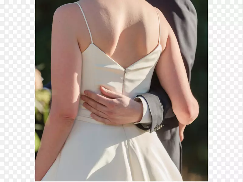 结婚礼服腰部鸡尾酒裙缎子连衣裙