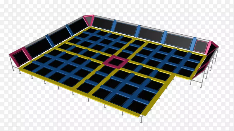 室内45-蹦床公园里昂蹦床跳跃蹦床