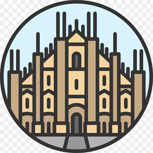 米兰大教堂米拉诺电脑图标