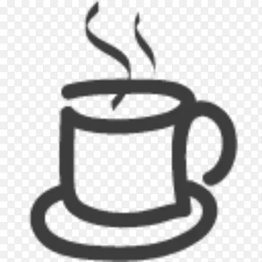 电脑图标咖啡杯咖啡
