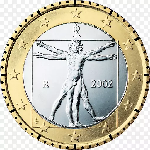 意大利欧元硬币1欧元硬币