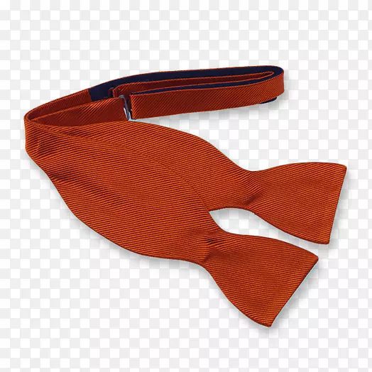 领结领带真丝制品-橙色手帕